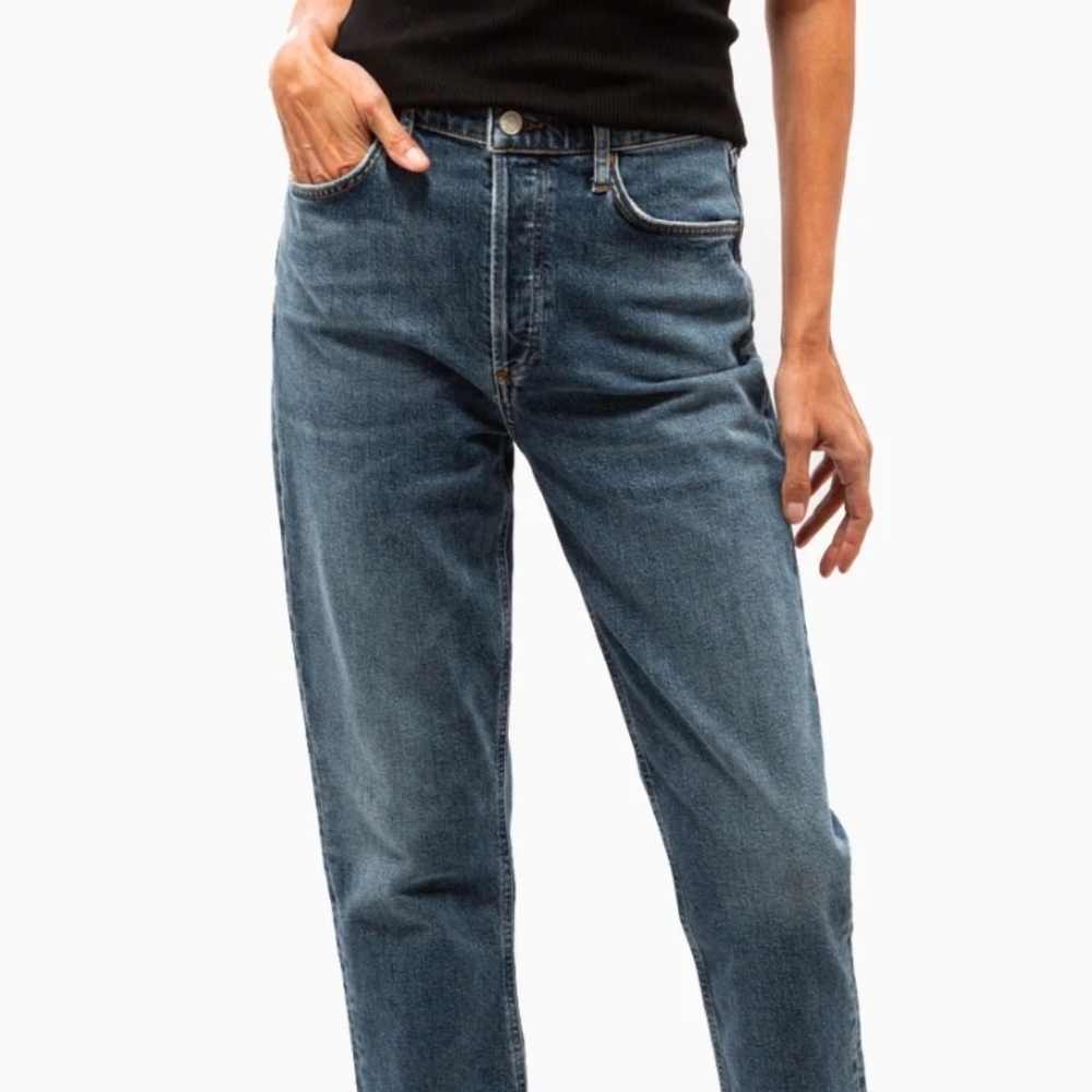 Agolde Riley Long High Rise Straight Nwt Size 33 - Picture 12 of 12